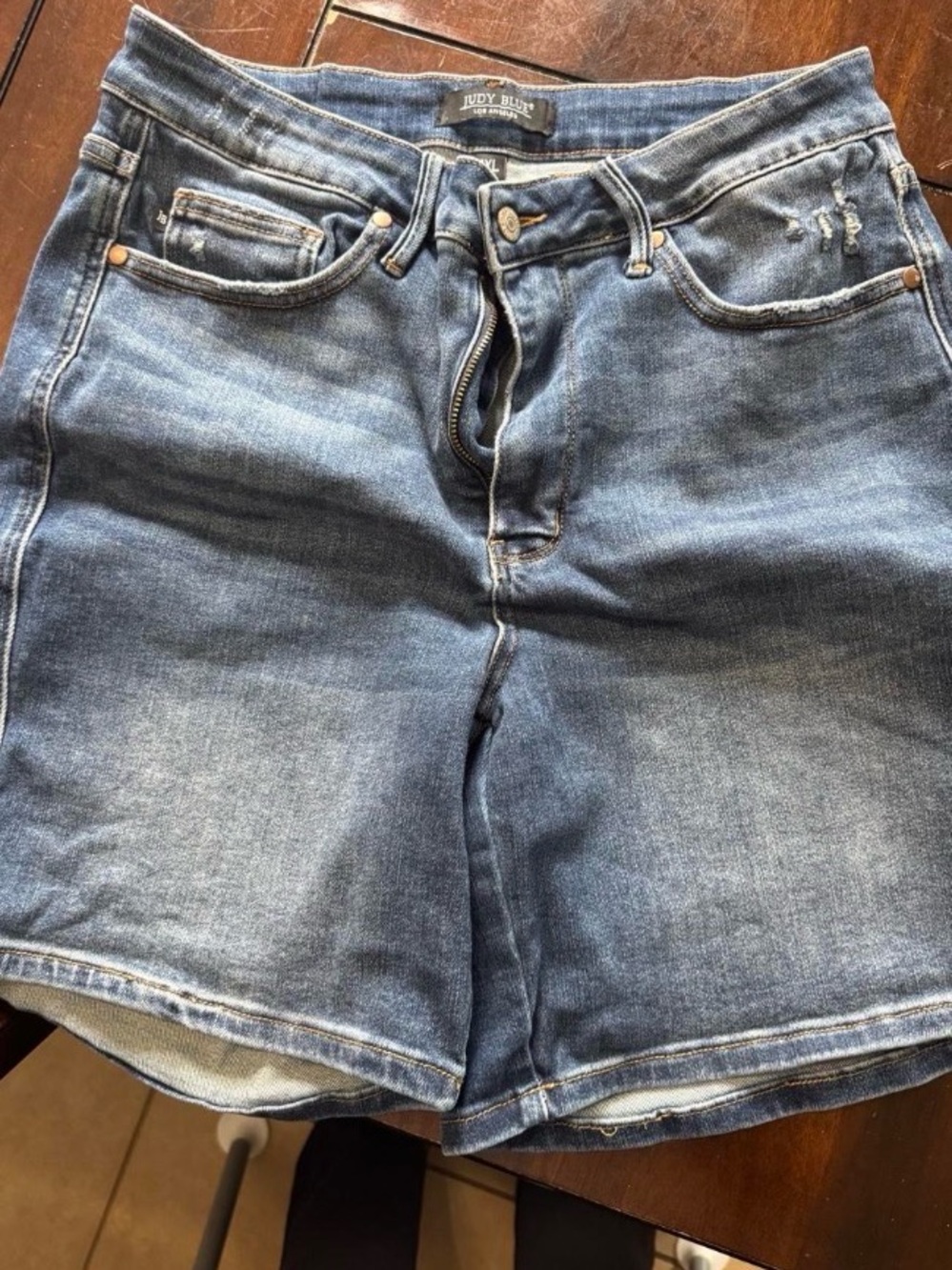 Judy Blue Faded Blue Men's Denim Shorts